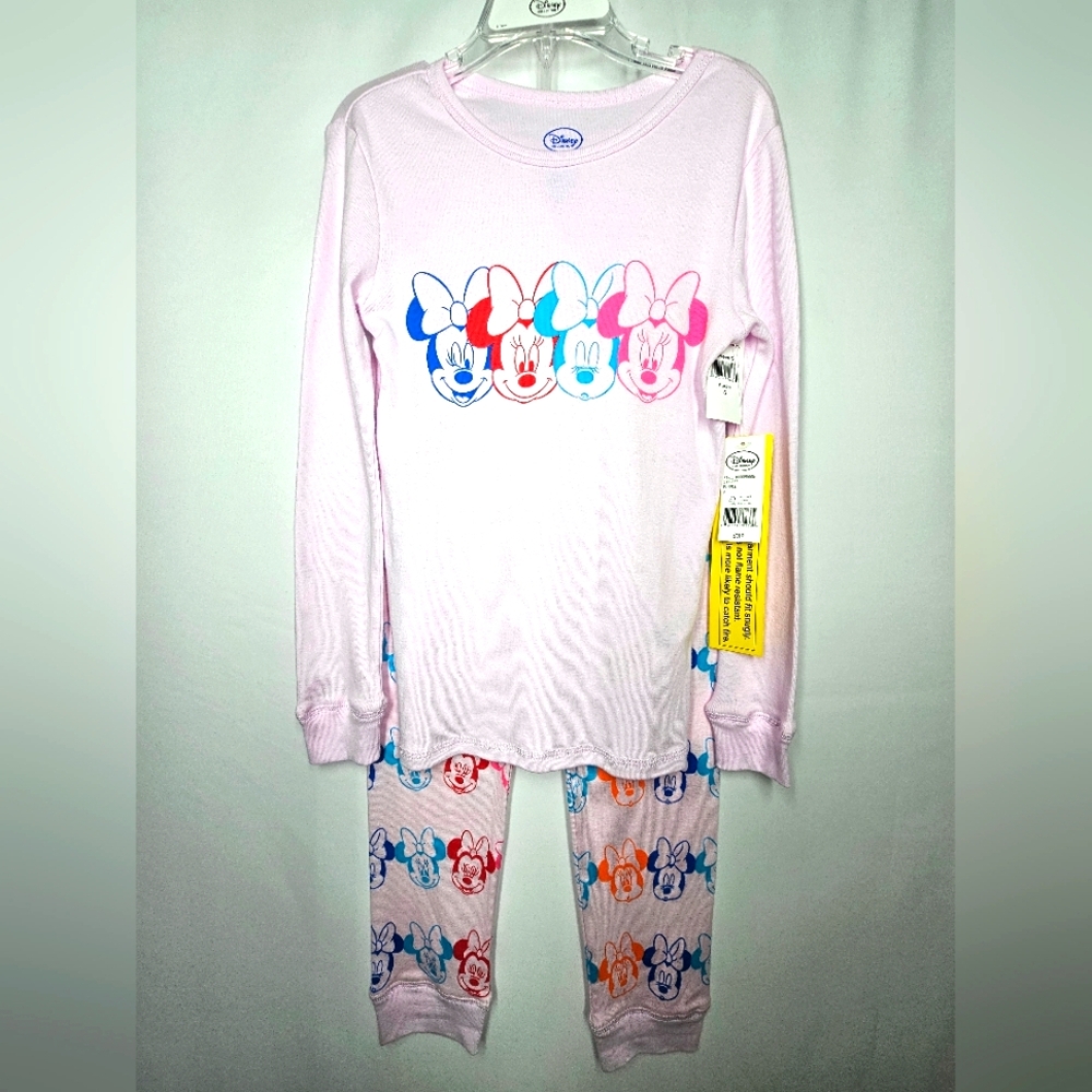 Minnie Mouse Disney Kids Pajamas, Size 6, Color Pink 2pc Set